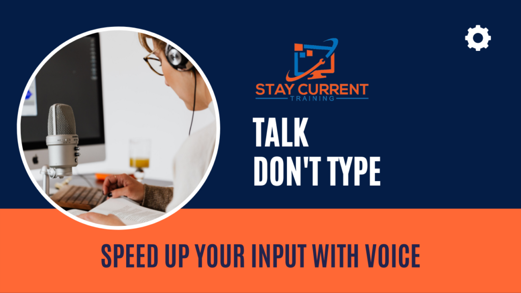 Speed up your input with voice